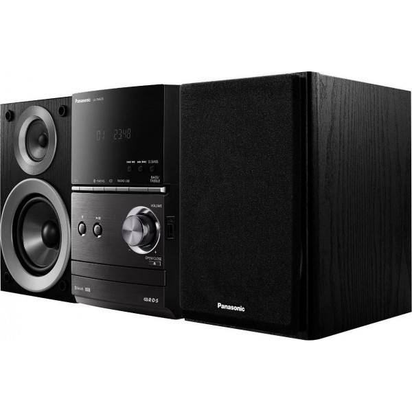 Panasonic Ηχοσύστημα 2.0 SC-PM600 40W με CD / Digital Media Player και Bluetooth Μαύρο