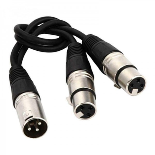 WOXLINE καλώδιο μετατροπέας 3pin XLR Male To Dual 2 XLR Female