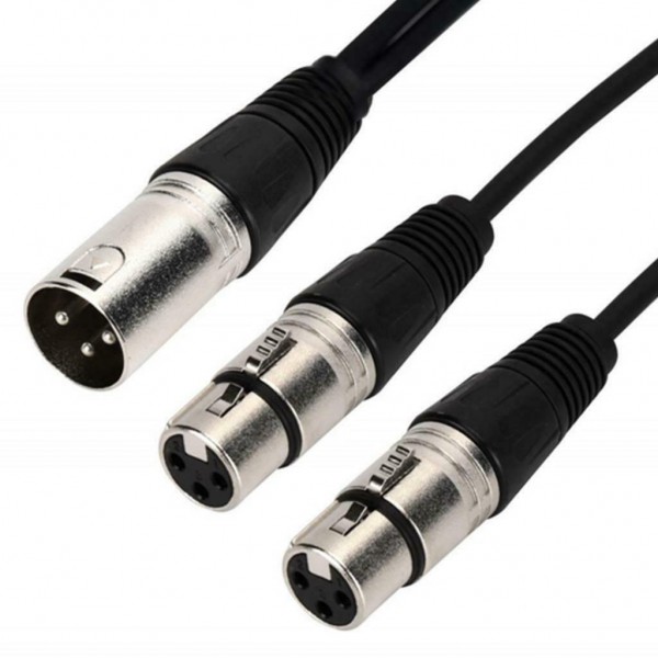 WOXLINE καλώδιο μετατροπέας 3pin XLR Male To Dual 2 XLR Female