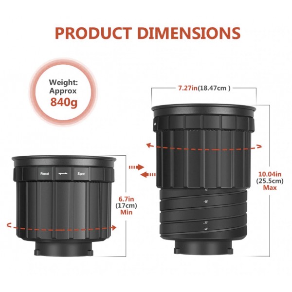 Tolifo Bowens Fresnel 2X Lens Tolifo Bowens Fresnel 2X Lens