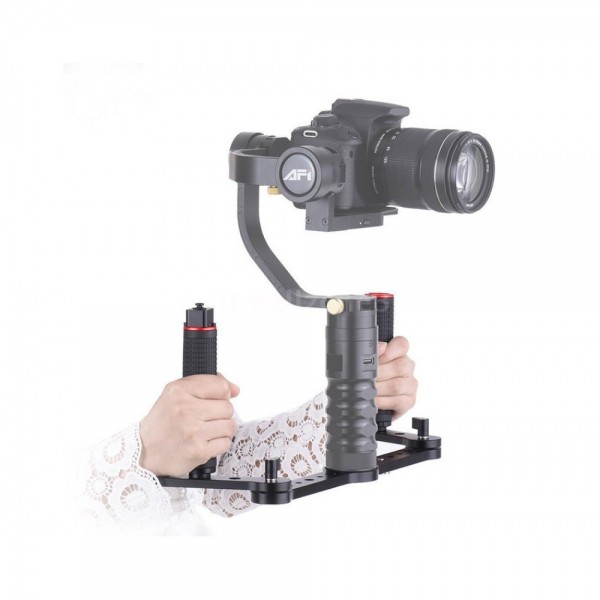 Dual Grip Handle for AFI 3SD Gimbal + Remote