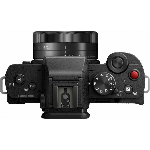 Panasonic Mirrorless Φωτογραφική Μηχανή Lumix DC-G100 Micro Four Thirds με φακό G Vario 12-32mm F3.5-5.6 Asph. Mega OIS
