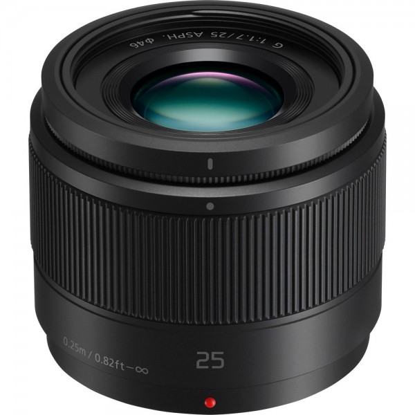 Panasonic Crop Φωτογραφικός Φακός Lumix G 25mm f/1.7 Σταθερός για Micro Four Thirds (MFT) Mount Black