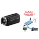 YouTuber Camera Kit 1 - Panasonic HC-V180EG-K w HAIWEI Capture Converter