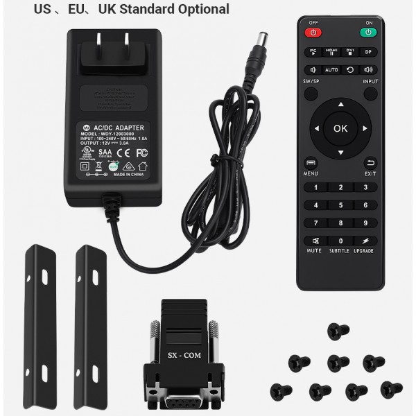 Professional 4 Channel Video Wall Controller Processor 2x2 4 TV Splicing Display Kit