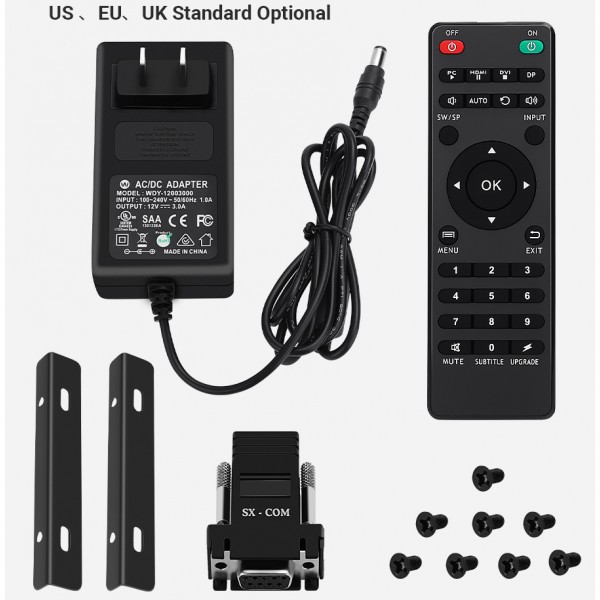 Επαγγελματικό 4 Channel Video Wall Controller Processor 2x2 4 TV Splicing Display Kit