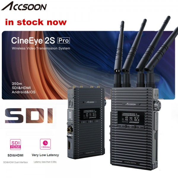 ACCSOON CineEye 2S Pro 1200ft SDI&HDMI 2.4G/5G Wireless Video Tranmission System