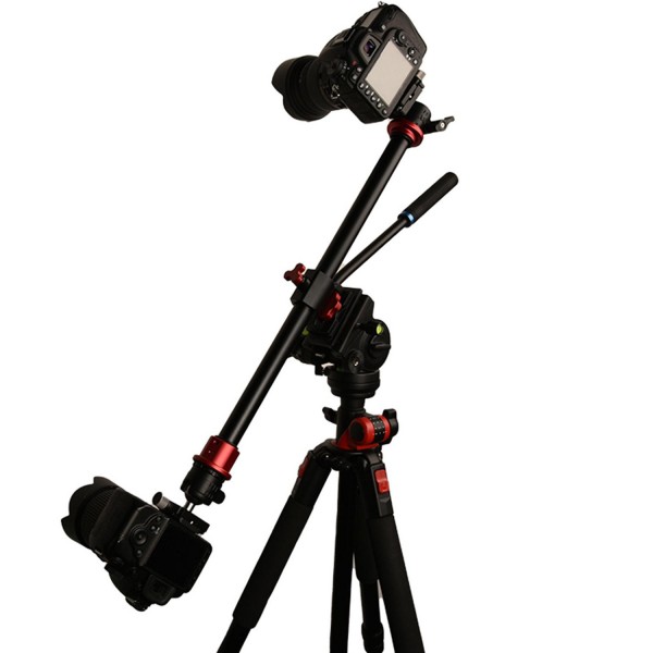 Universal DIAT Double End Camera Tripod Cross Arm Horizontal Bar for Photography