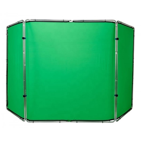 StudioLine Panoramic Collapsible Aluminium Background 4m Chromakey Green