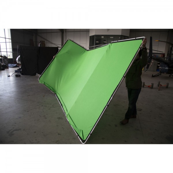 StudioLine Panoramic Collapsible Aluminium Background 4m Chromakey Green