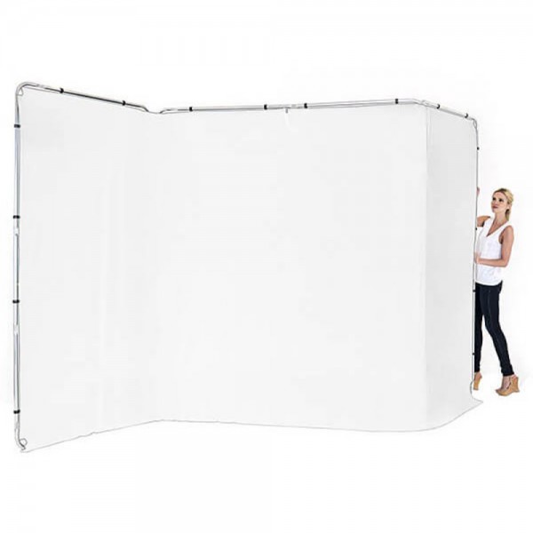 StudioLine Panoramic Collapsible Aluminium Background 4m Chromakey Green