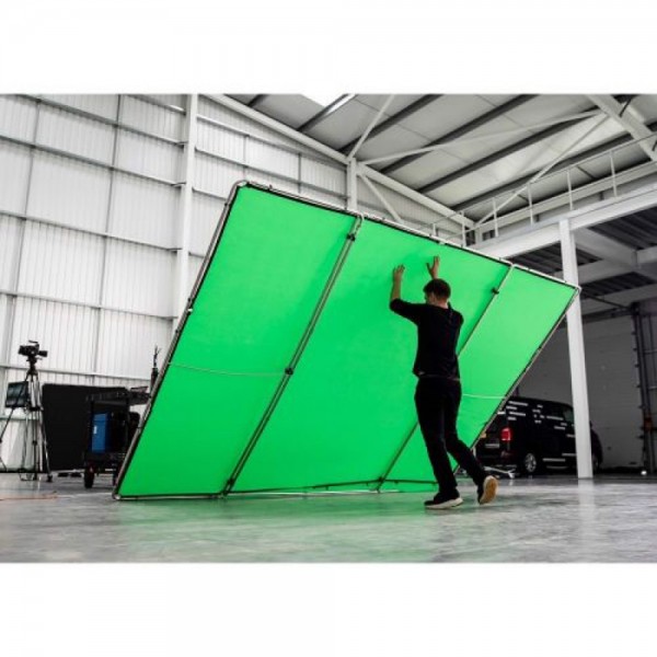 StudioLine Panoramic Collapsible Aluminium Background 4m Chromakey Green