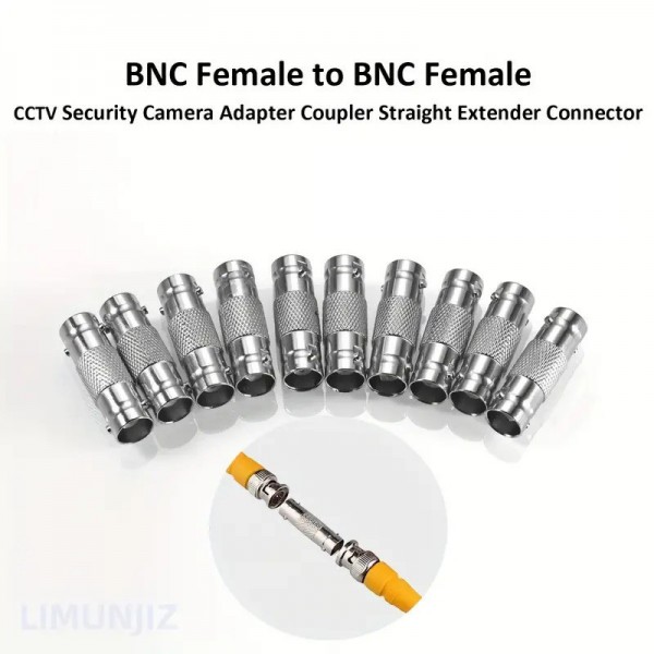 10PCS BNC Female To BNC Female Connector 