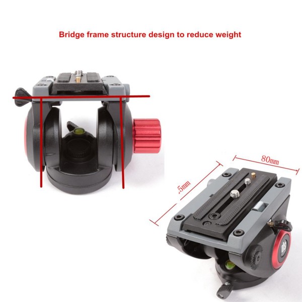 1,85m Diat Tripod TV40 w Fluid Drag Head - Load 12kg