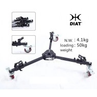 DIAT-DW75 Heavy Tripod Pulley Moving dolly with Rubber Wheels load 50kg