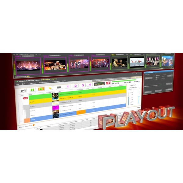 MagicSoft Playout Broadcast Automation Software HD  1ch