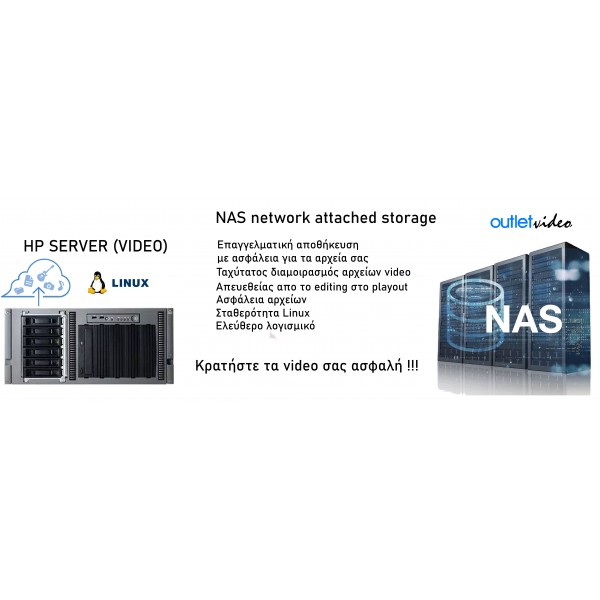 NAS video storage server 