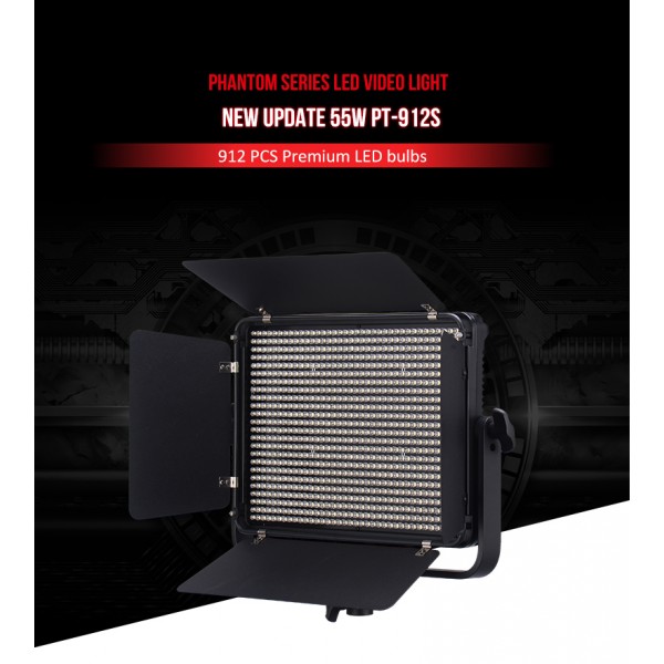 TOLIFO 912S CRI 95 Professional Studio Led + AC Power (Daylight 6.600 LM)