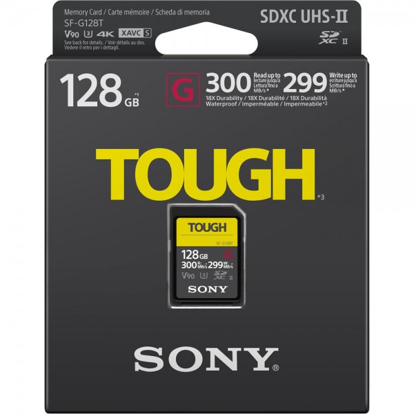 Κάρτα Μνήμης Sony Tough SF-G SDXC 128GB Class 10 U3 V90 UHS-II