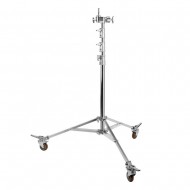 DIAT Ηeavy High Overhead Roller Stand Steel Wheeled Stand Light Stand 3.7m