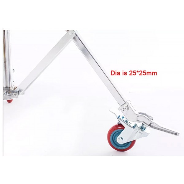 DIAT Ηeavy High Overhead Roller Stand Steel Wheeled Stand Light Stand 6m