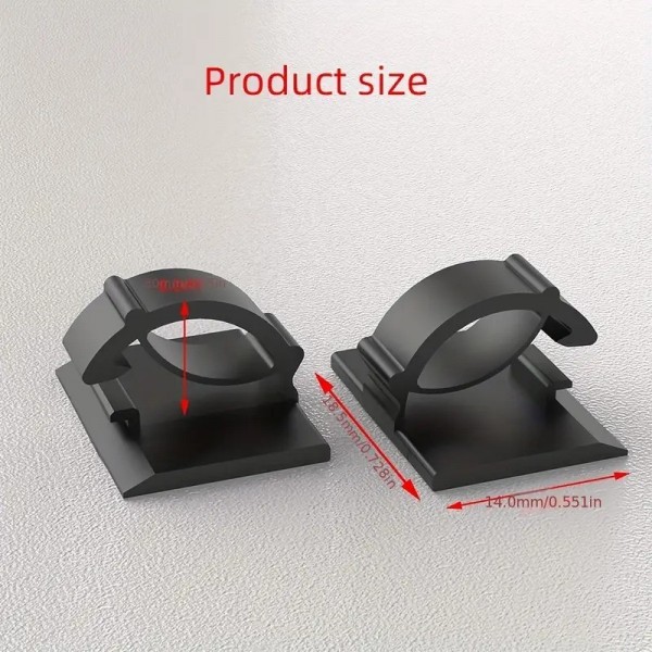 30 τμχ Αυτοκόλλητα κλιπ καλωδίων 