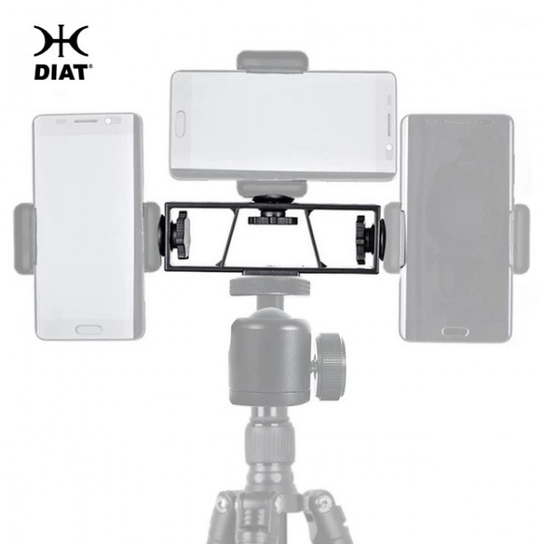 DIAT Multi-camera Stand Bracket Holder with 3 x 1/4 inch Screw