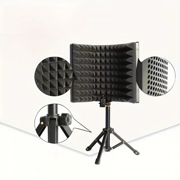 Ηχοαπορροφητικό Πάνελ Μικροφώνου με Φίλτρο κ Τρίποδα (FULL Version)
