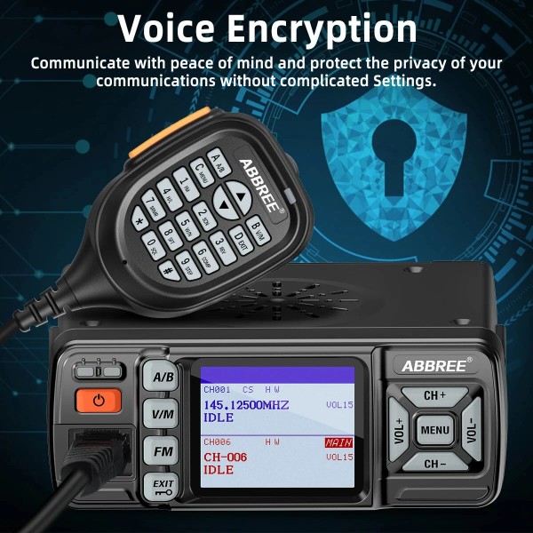 Ασύρματος 25W U/V Band Dual Mode Voice Encryption 