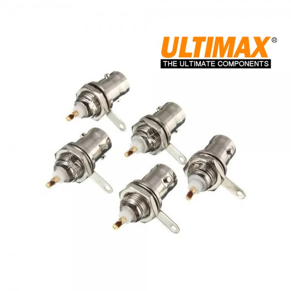 5PCS Original ULTIMAX BNC ΘΗΛ.ΣΑΣΙ BULKHEAD V7031-DC
