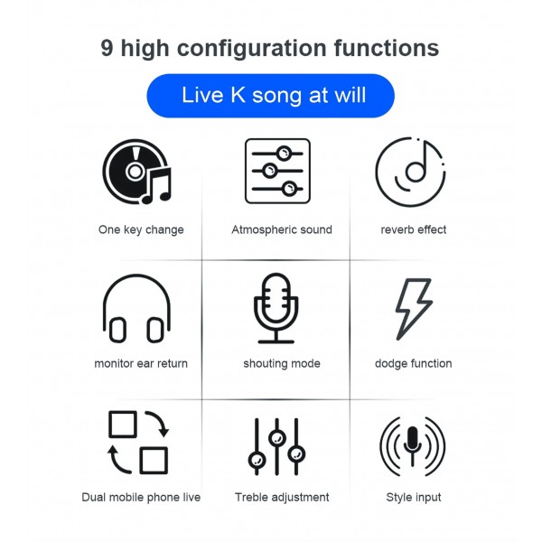 WOXLINE sound card set anchor live broadcast equipment sound card mobile phone