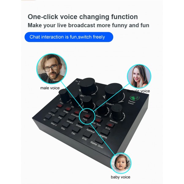 WOXLINE sound card set anchor live broadcast equipment sound card mobile phone
