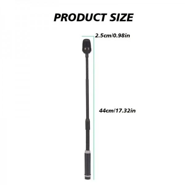 Μικρόφωνο Gooseneck  XLR για Studio και Ενδοεπικοινωνία 