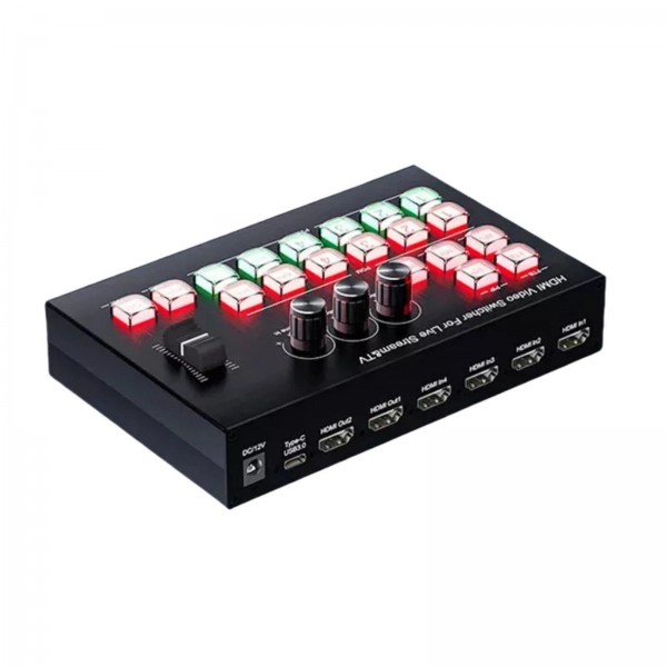 Τηλεοπτικός μίκτης 4K Video Switcher 4 HDMI Camera Streaming Live Production