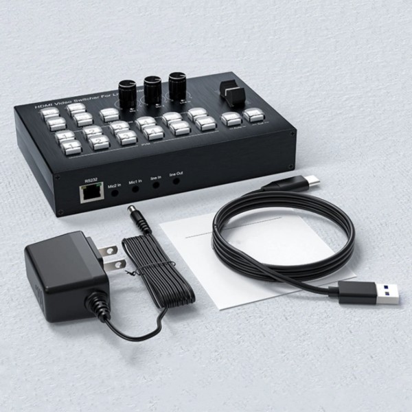 Τηλεοπτικός μίκτης 4K Video Switcher 4 HDMI Camera Streaming Live Production