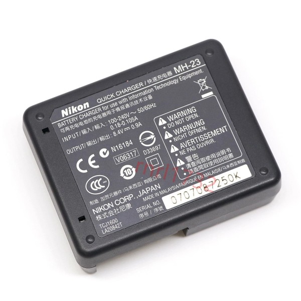 DEMO Original NIKON Φορτιστής MH-23 για EN-EL9A μπαταρίες. D3000 D5000 D8000 D60 D40 D40X etc.