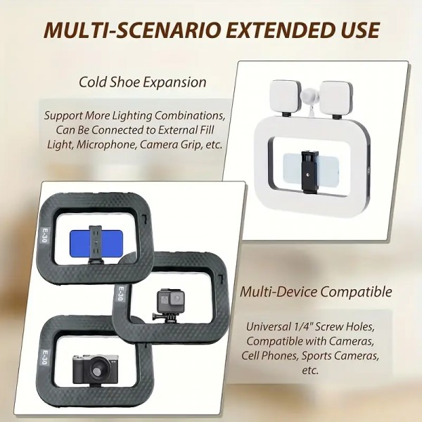 LED Video Light για τηλέφωνα και κάμερες  (Bi Color Version)