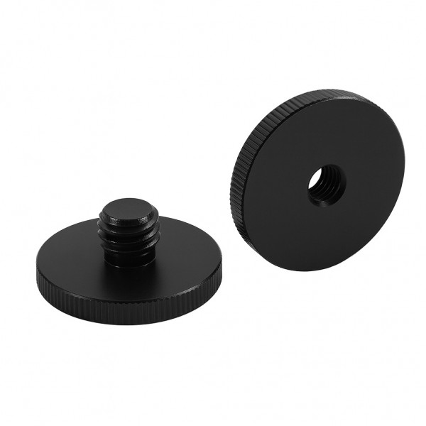 Μετατροπέας 1/4 Female σε 3/8 Male για κάμερες και ράγες (Μαύρο)