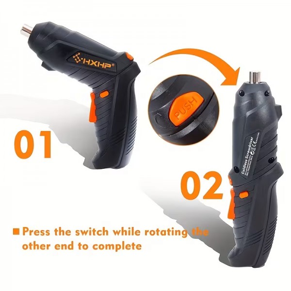 Πολυλειτουργικό Ηλεκτρικό Κατσαβίδι με σετ 47 εργαλείων κ Βαλίτσας