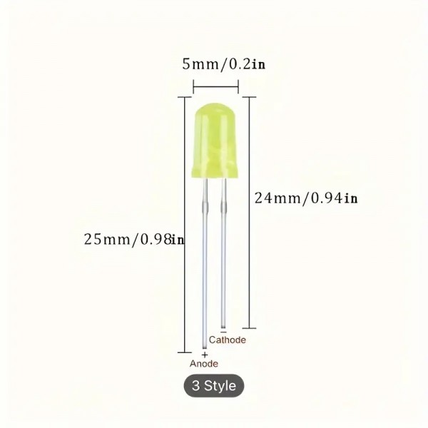 200 Τεμ. LED Diodes Assorted w Box