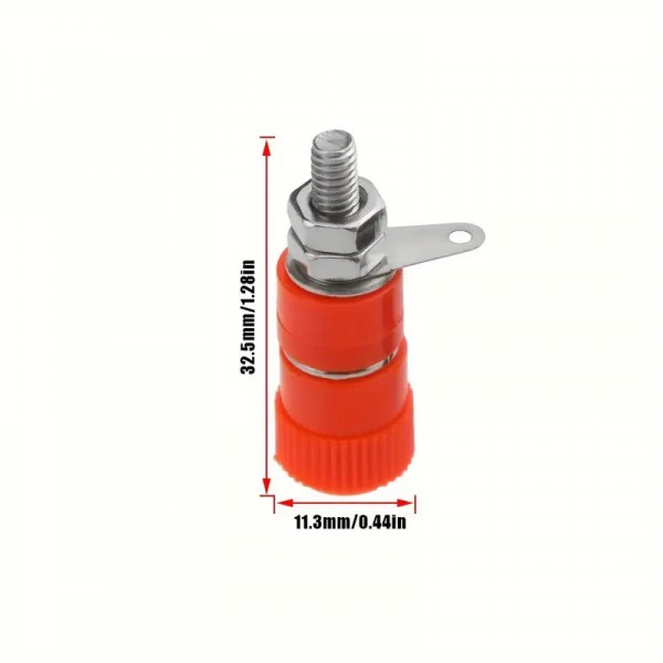 Σετ 10 Ακροδεκτών Μπανάνα Μπόρνα σασί θηλυκη για συνδέσεις καλωδίων μπαταρίας Τροφοδοτικών 