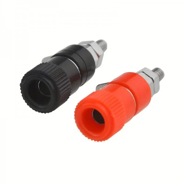 Σετ 10 Ακροδεκτών Μπανάνα Μπόρνα σασί θηλυκη για συνδέσεις καλωδίων μπαταρίας Τροφοδοτικών 