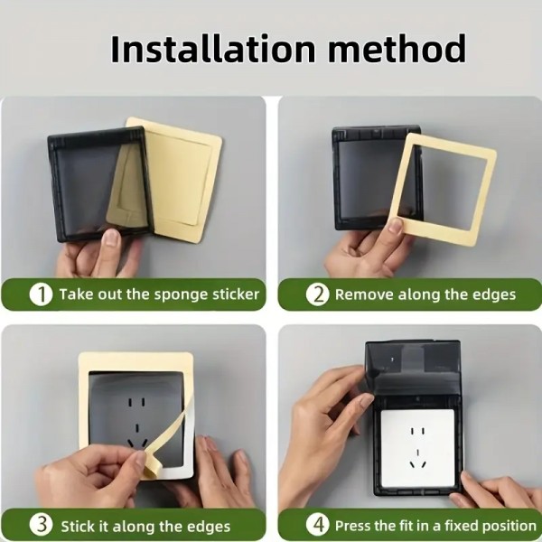 Προστατευτικό Κάλυμμα Πρίζας για εξωτερικές παραγωγές (Διάφανο Γκρι)