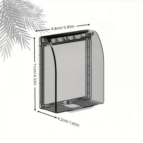 Προστατευτικό Κάλυμμα Πρίζας για εξωτερικές παραγωγές (Διάφανο Γκρι)