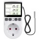 Ψηφιακή Πρίζα Ελέγχου Θερμοκρασίας με Αισθητήρα Θερμοστάτη Θέρμανση Ψύξη