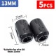 5 τεμ Φερρίτες κουμπωτοί καλωδίων Removable EMC 13mm Υψηλής Απόδοσης 