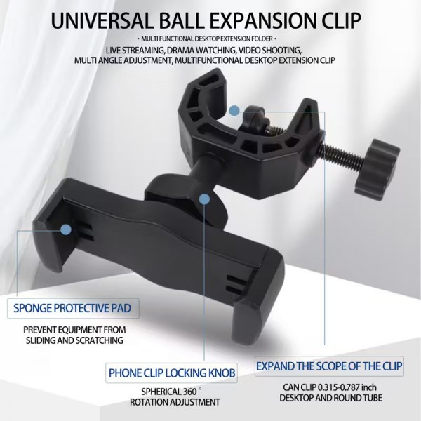 PhotoCame Βάση Στήριξης Τηλεφώνου σε Stand Μικροφώνου Τρίποδα