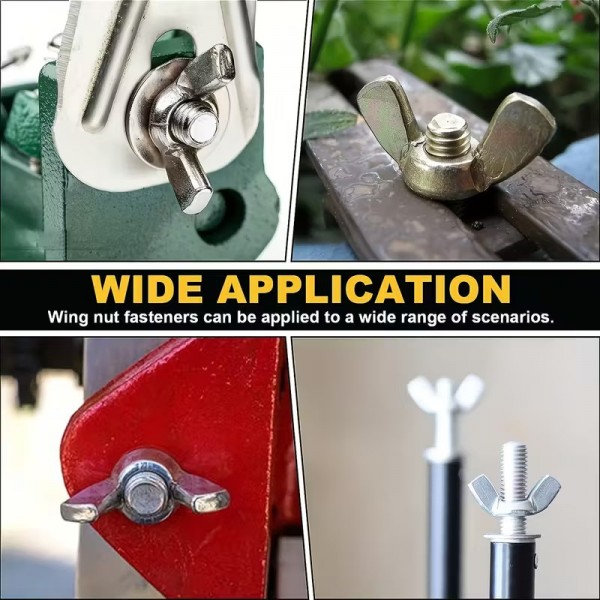 100 Τεμ. Παξιμάδι Πεταλούδα σε Κουτί DIN315 M3 M4 M5 M6 M8 M10