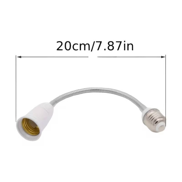 Εύκαμπτος προσαρμογέας υποδοχών λαμπτήρα E27 για προέκταση