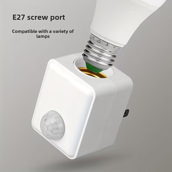 Βάση Λαμπτήρα E27 με Αισθητήρα Υπερύθρων Κίνησης 